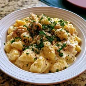 Creamy Lemon Chicken Gnocchi