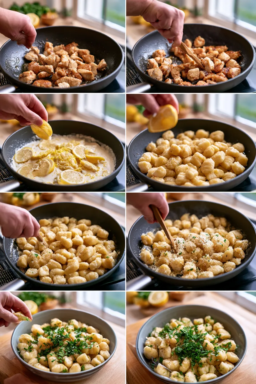 Creamy Lemon Chicken Gnocchi
