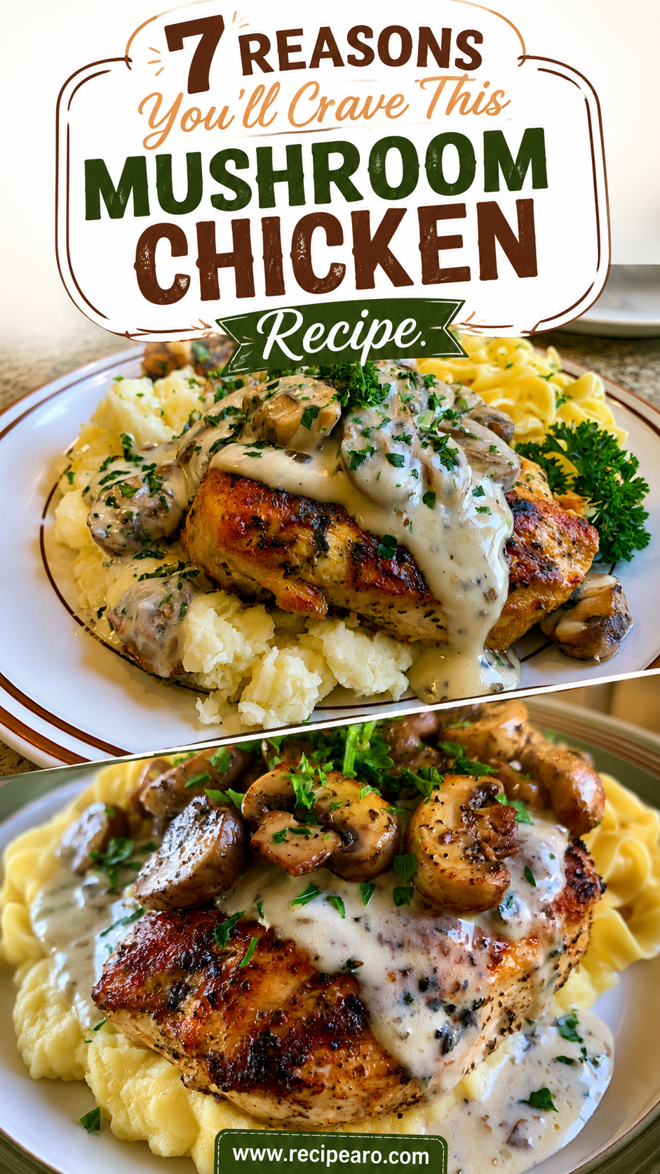 Creamy Mushroom Chicken with Gravy