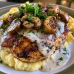 Creamy Mushroom Chicken with Gravy