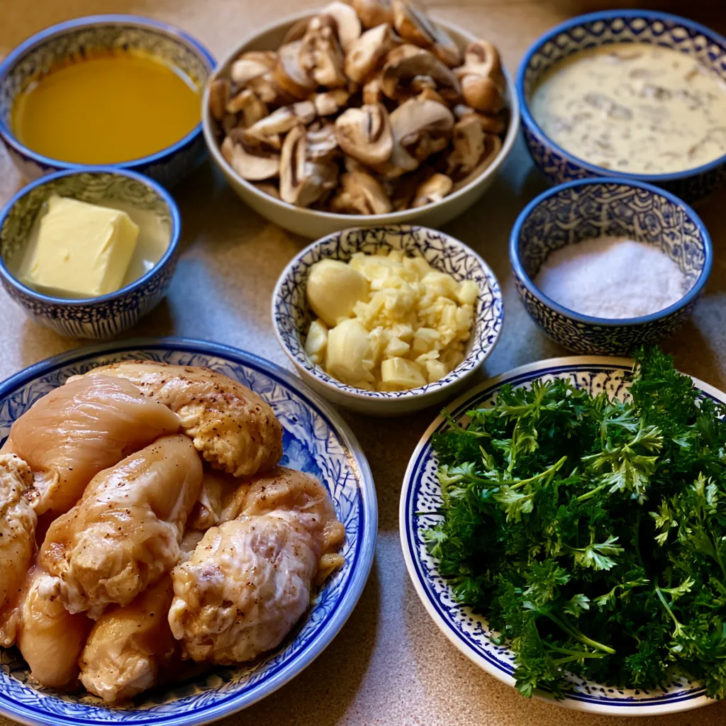 Creamy Mushroom Chicken with Gravy