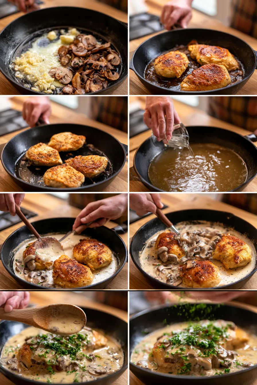 Creamy Mushroom Chicken with Gravy