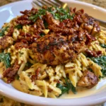 Creamy Sun-Dried Tomato Chicken Orzo