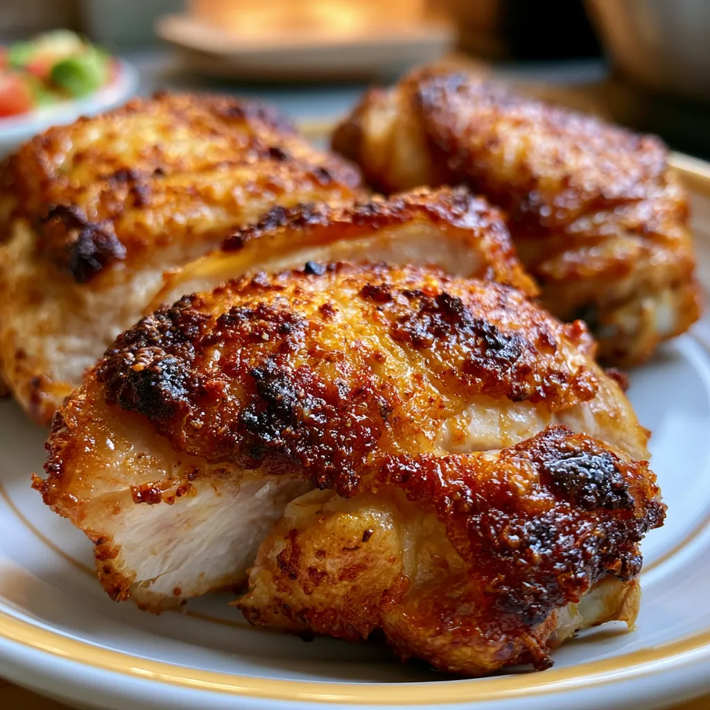 Crispy Air Fryer Chicken Thighs
