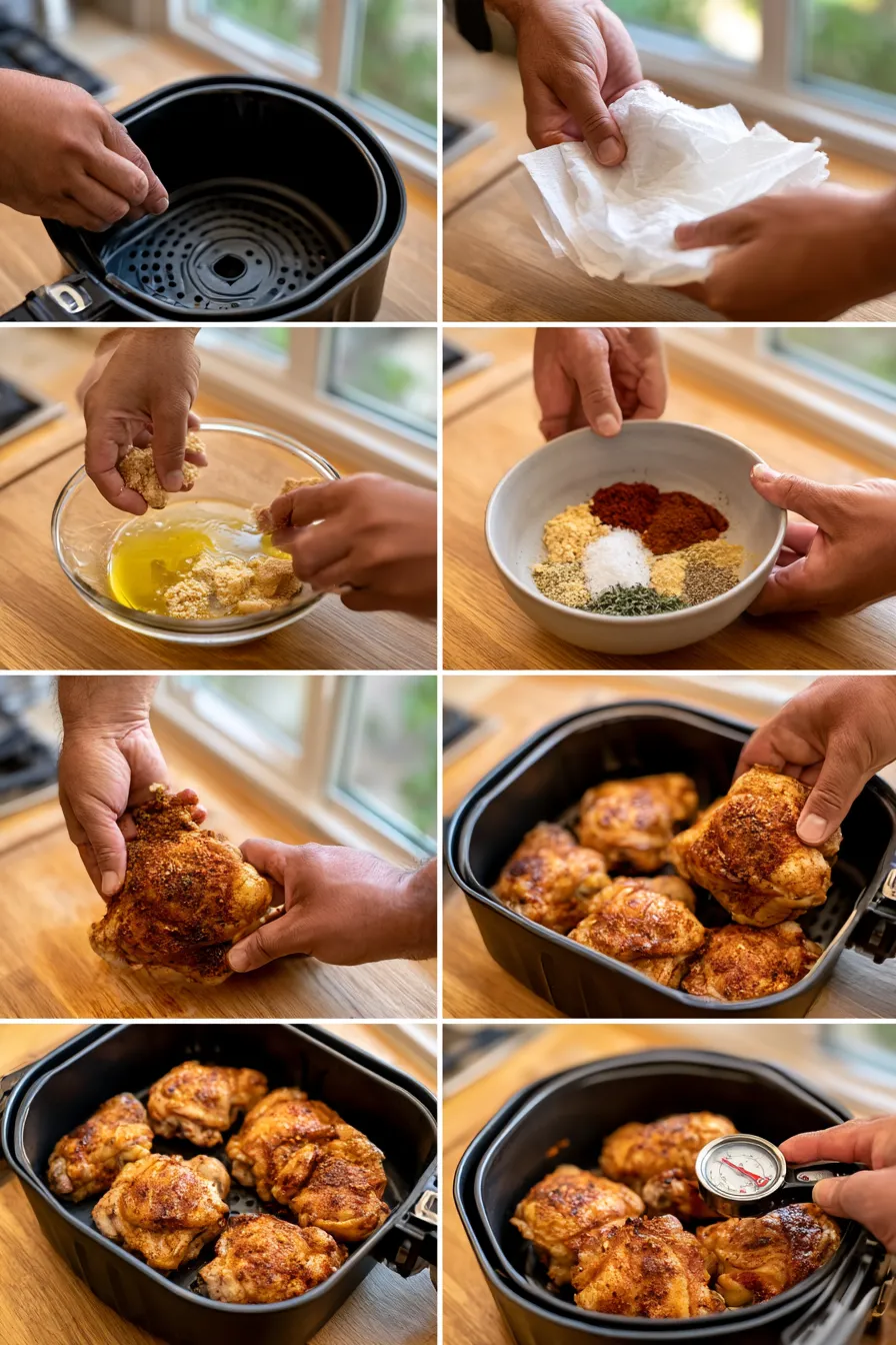 Crispy Air Fryer Chicken Thighs