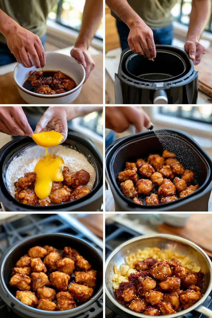 Crispy Air Fryer General Tso's Chicken