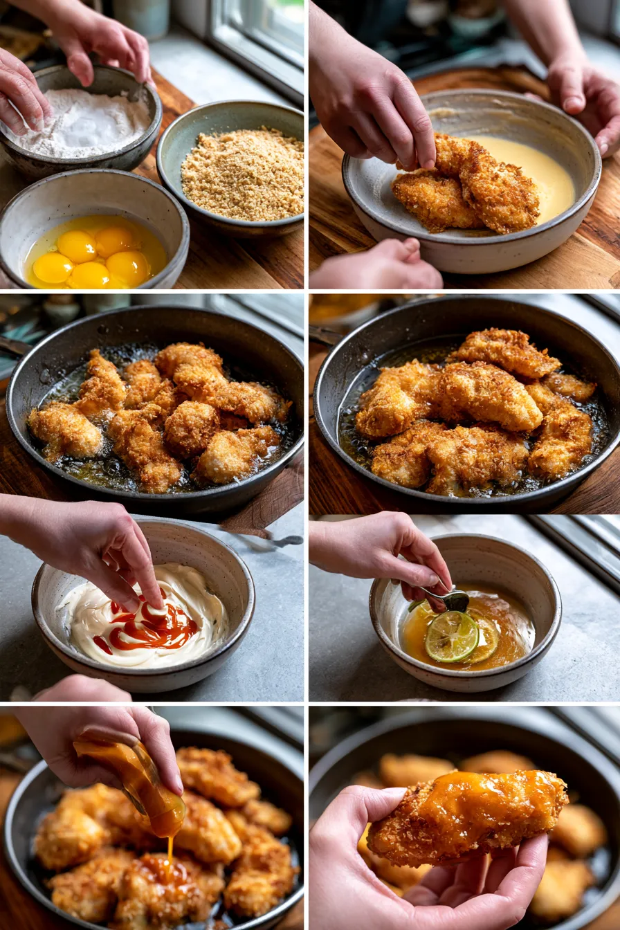 Crispy Chicken Tenders with Bang Bang Sauce