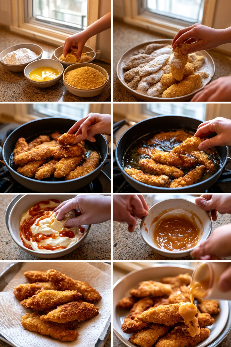 Crispy Chicken Tenders with Bang Bang Sauce