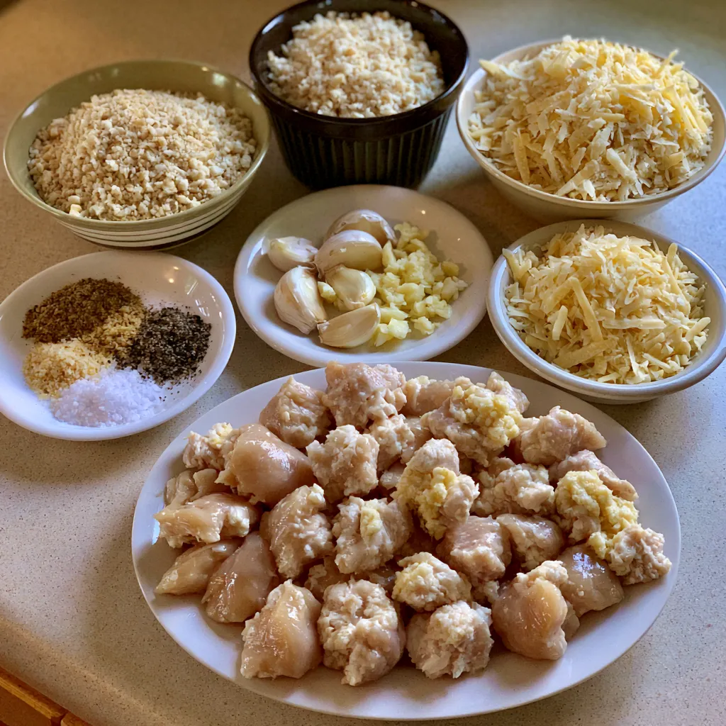 Crispy Garlic Parmesan Air Fryer Chicken Bites
