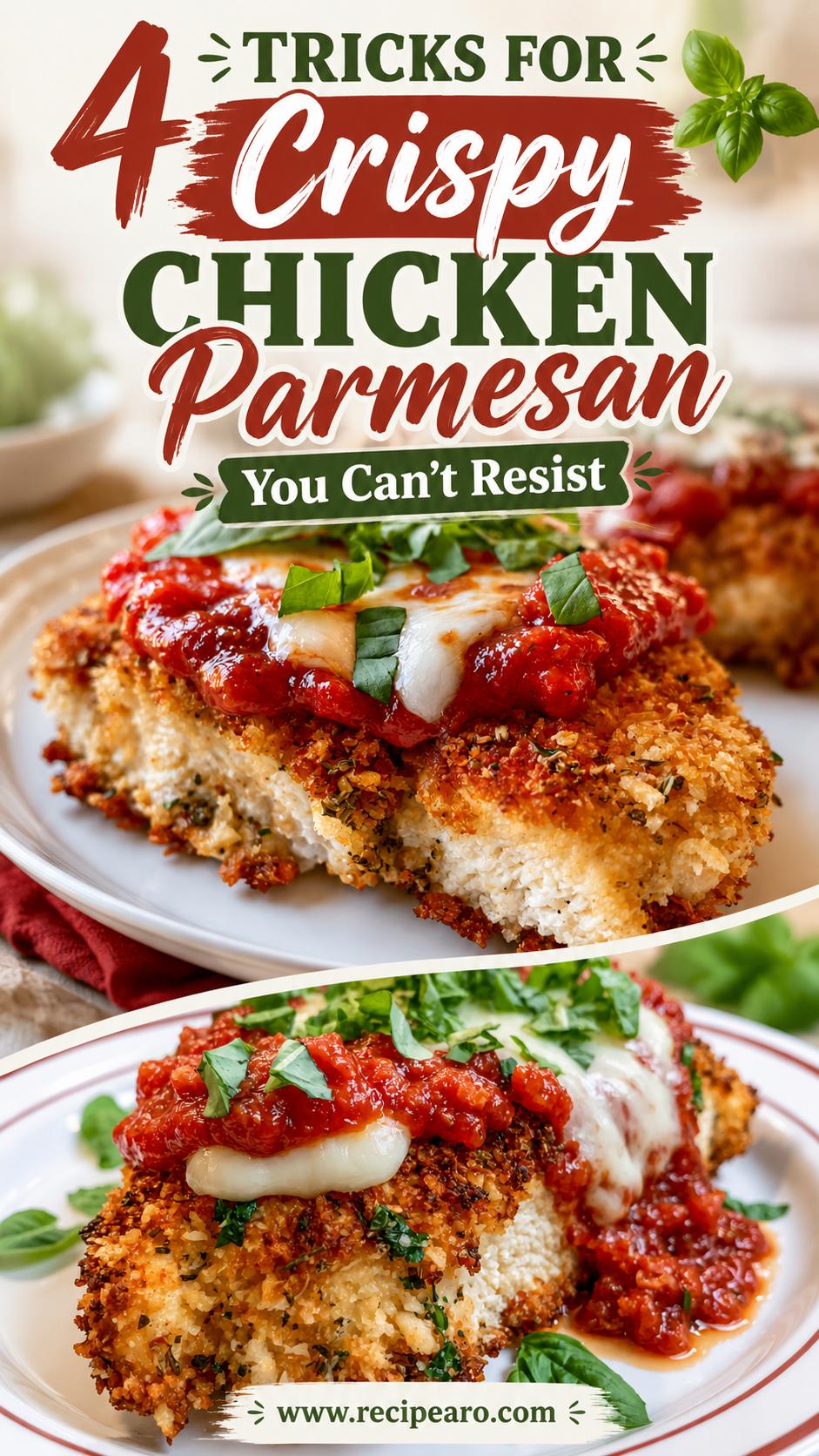 Crispy Healthy Chicken Parmesan