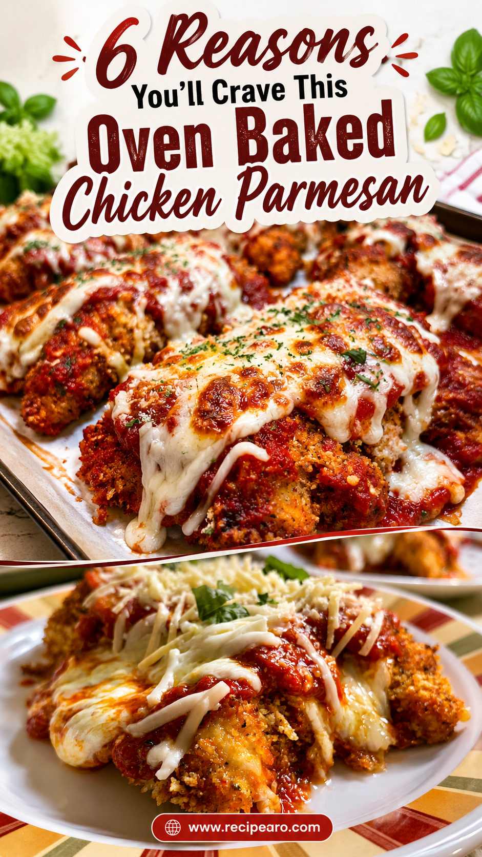 Easy Oven Baked Chicken Parmesan