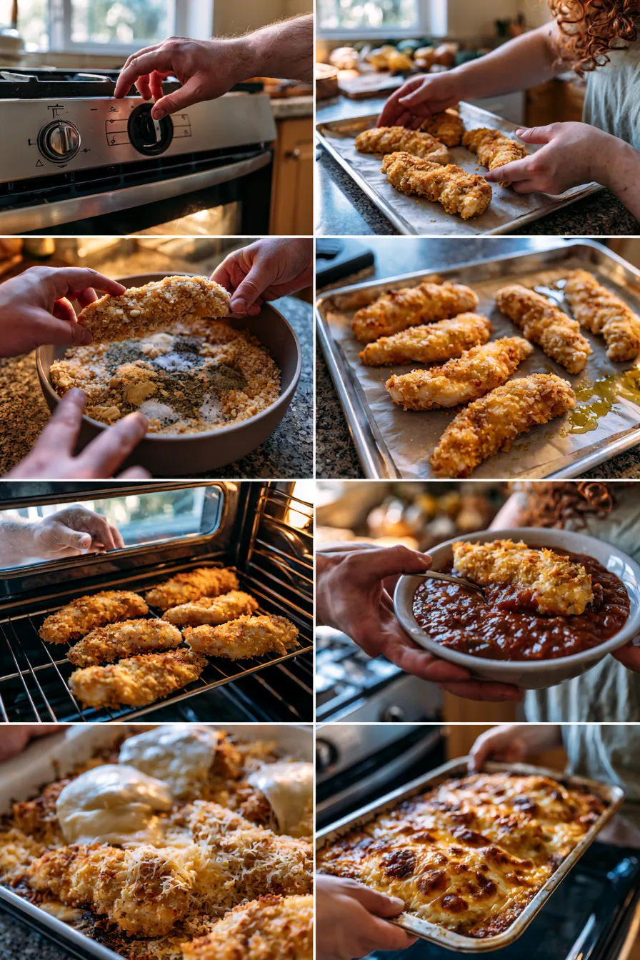 Easy Oven Baked Chicken Parmesan