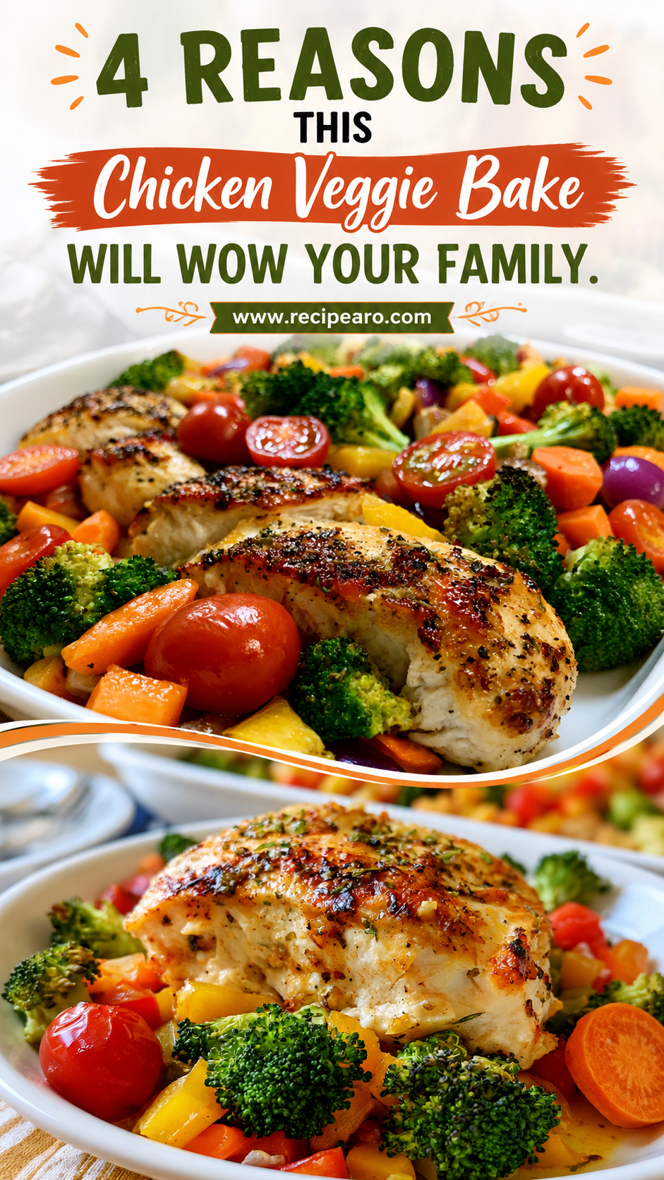 Flavor-Packed Loaded Chicken Veggie Bake