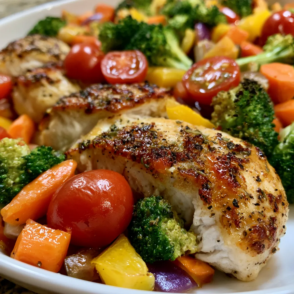 Flavor-Packed Loaded Chicken Veggie Bake