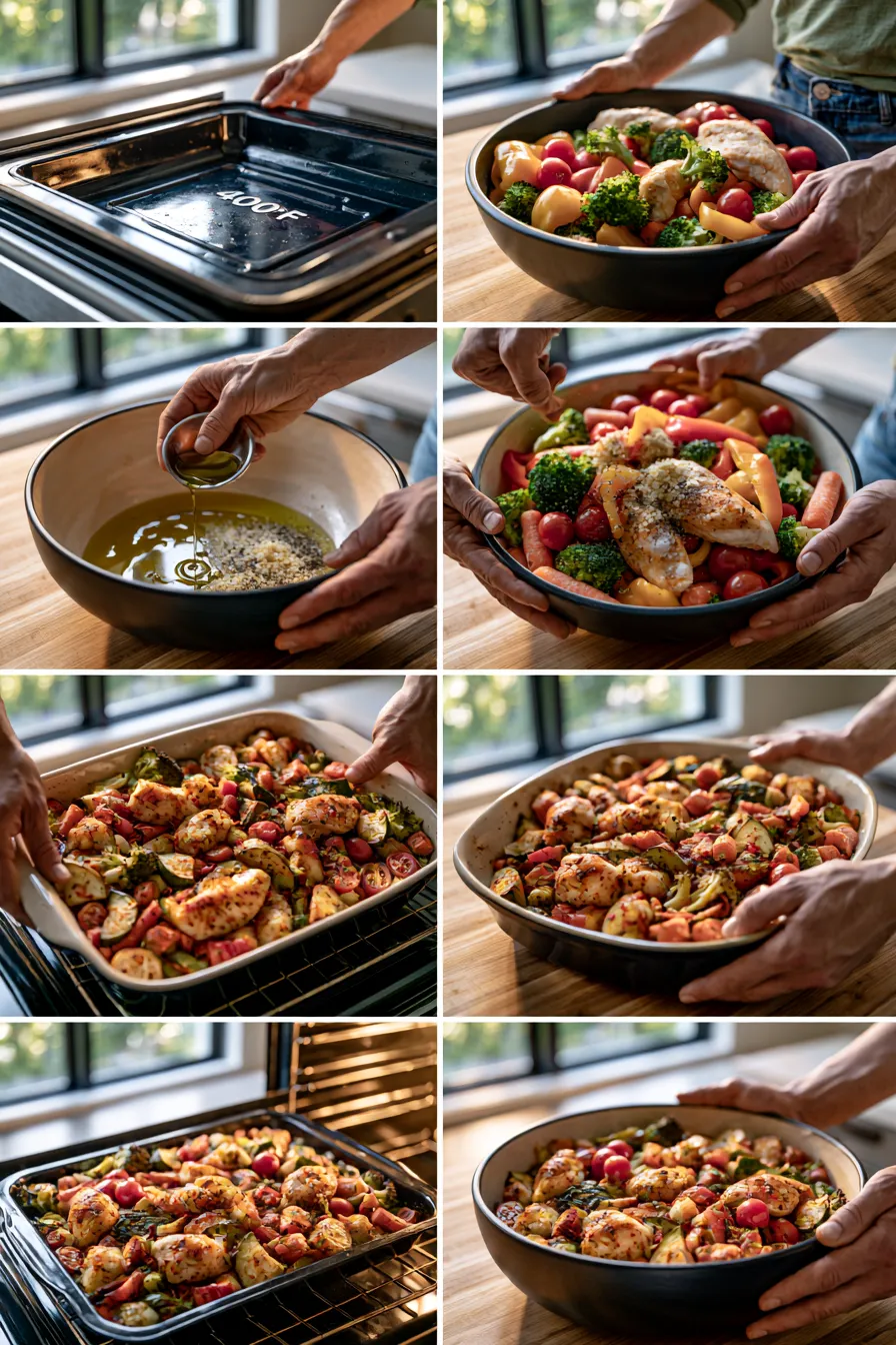 Flavor-Packed Loaded Chicken Veggie Bake