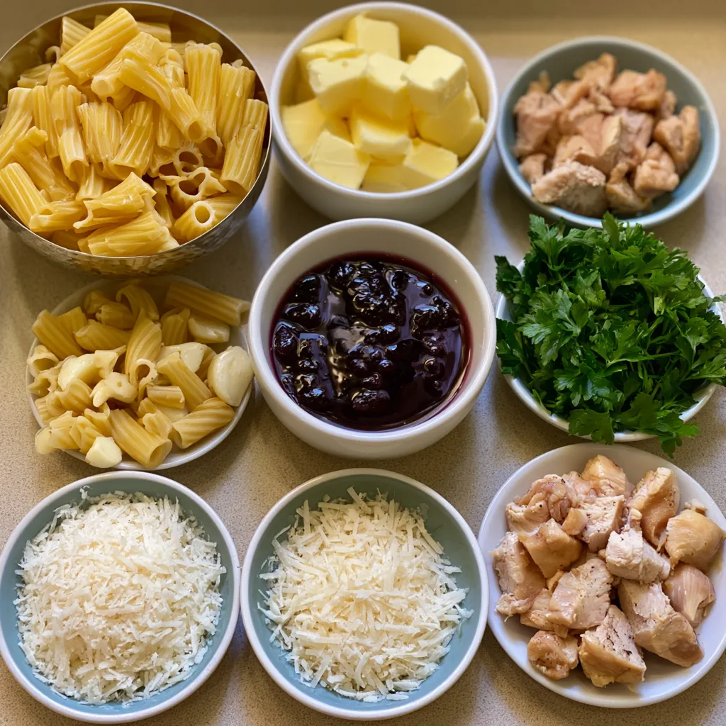 Garlic Butter Chicken With Rigatoni