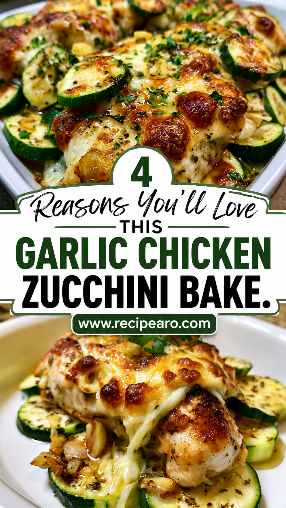 Garlic Chicken Zucchini Bake