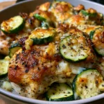 Garlic Chicken Zucchini Bake