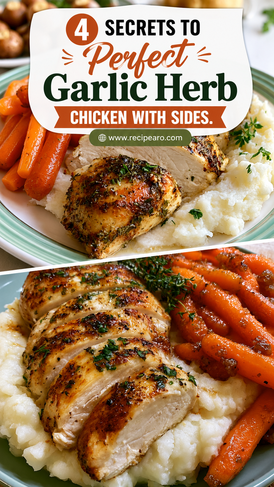 Garlic Herb Chicken with Mashed Potatoes