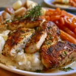 Garlic Herb Chicken with Mashed Potatoes