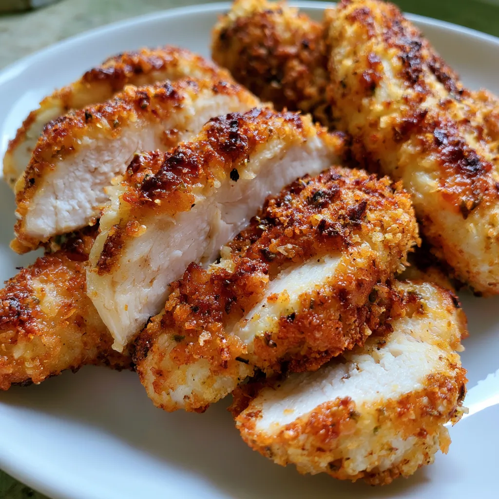 Garlic Parmesan Air Fryer Chicken Tenders