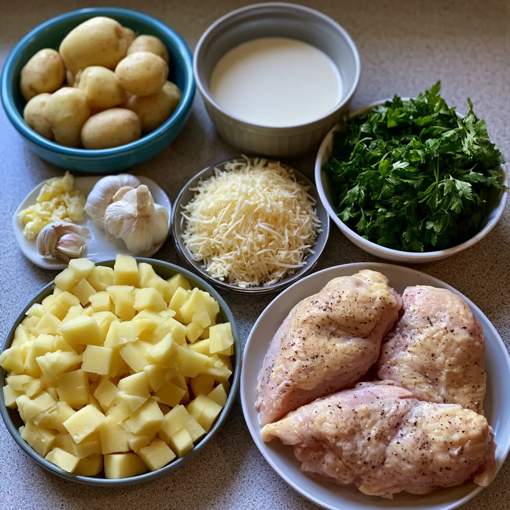 Garlic Parmesan Chicken and Potatoes