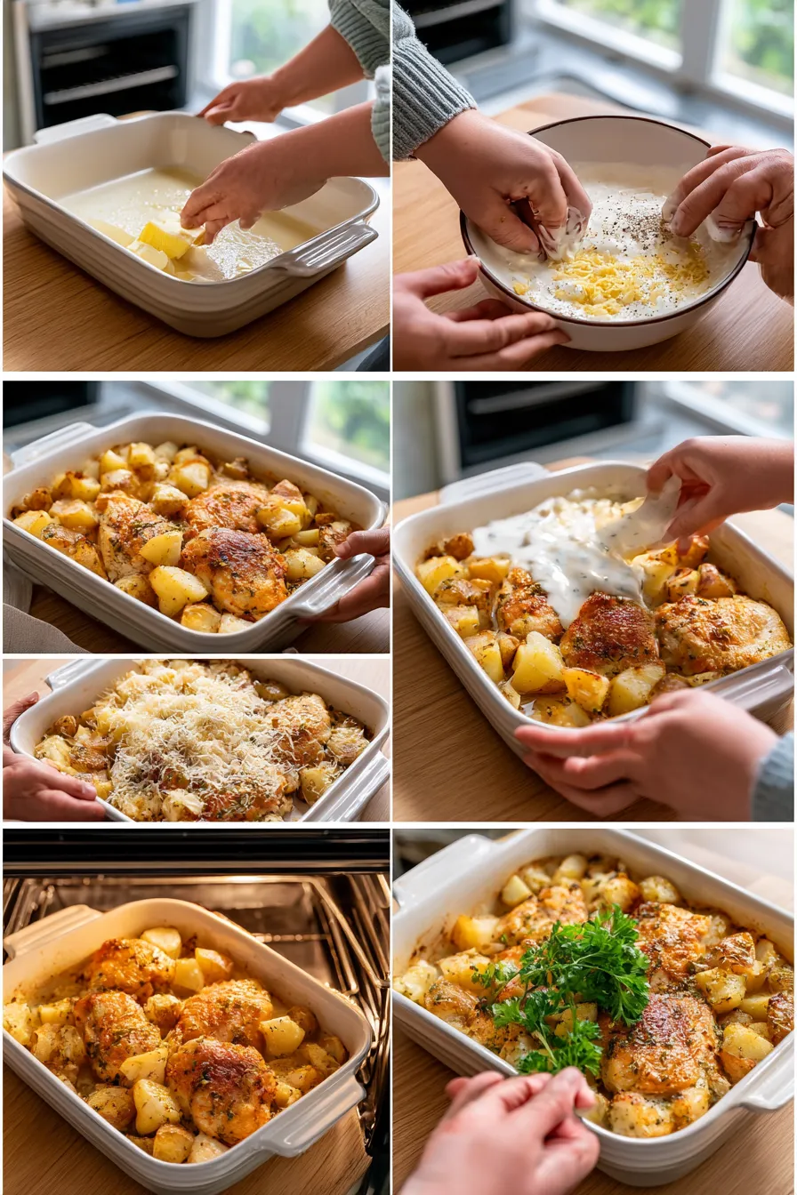 Garlic Parmesan Chicken and Potatoes