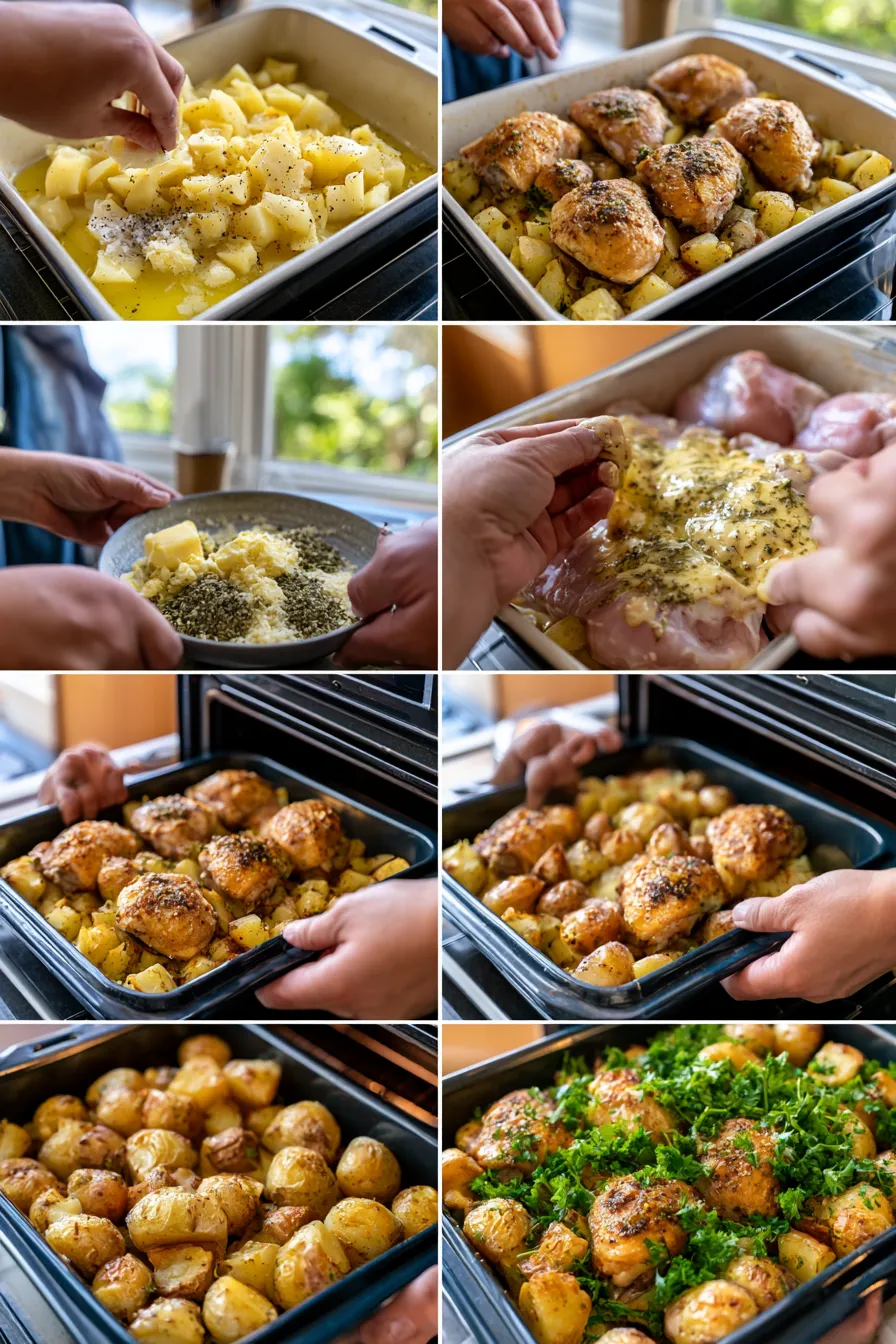 Garlic Parmesan Chicken and Potatoes