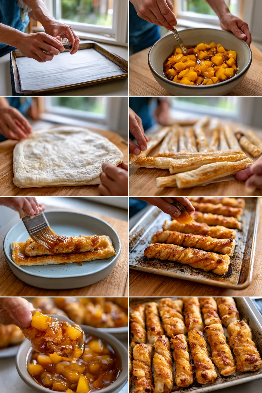 Sweet & Savory Asian Mango Glazed Chicken Twists