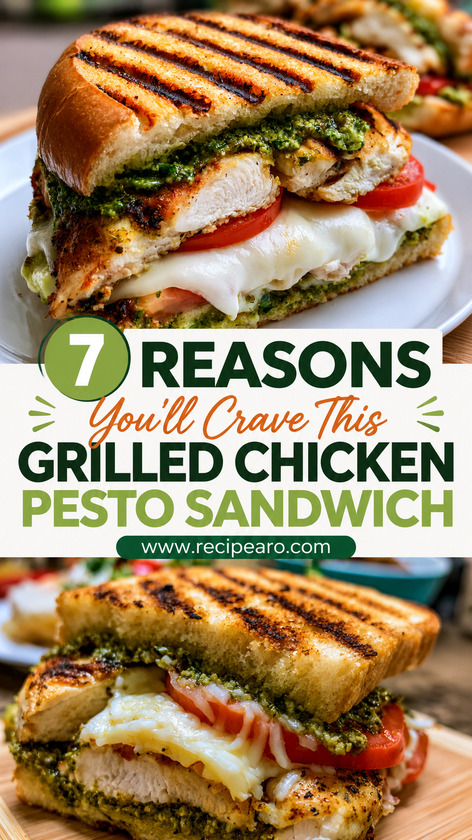 Grilled Chicken Pesto Sandwich