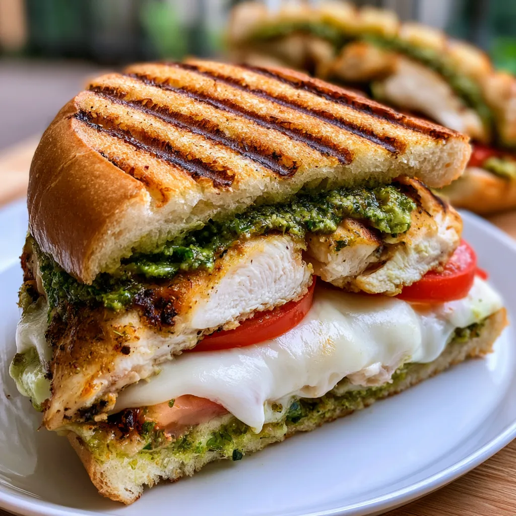 Grilled Chicken Pesto Sandwich