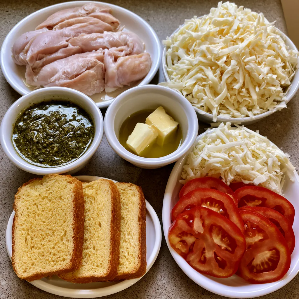 Grilled Chicken Pesto Sandwich