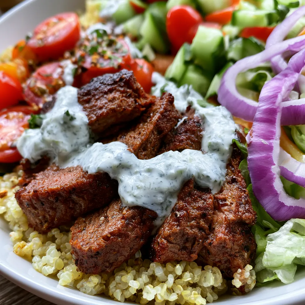 Healthy Gyro Bowls with Tzatziki