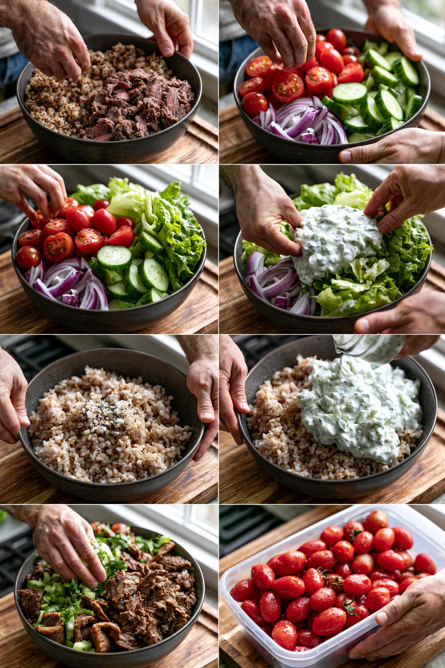 Healthy Gyro Bowls with Tzatziki