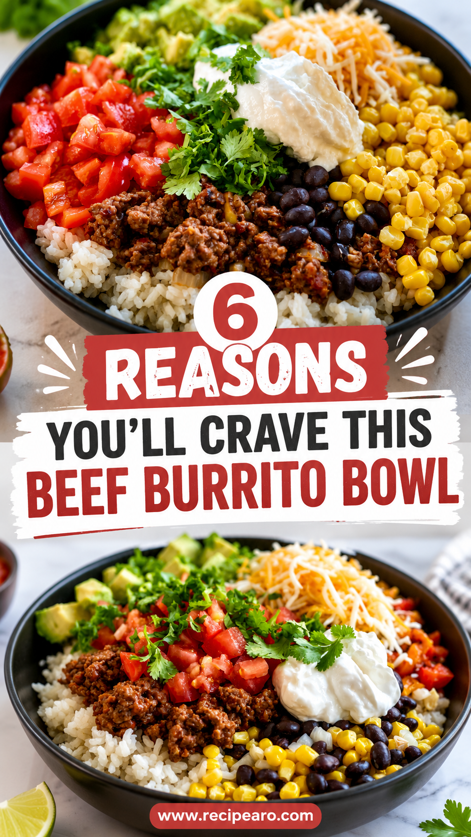 High Protein Beef Burrito Bowl