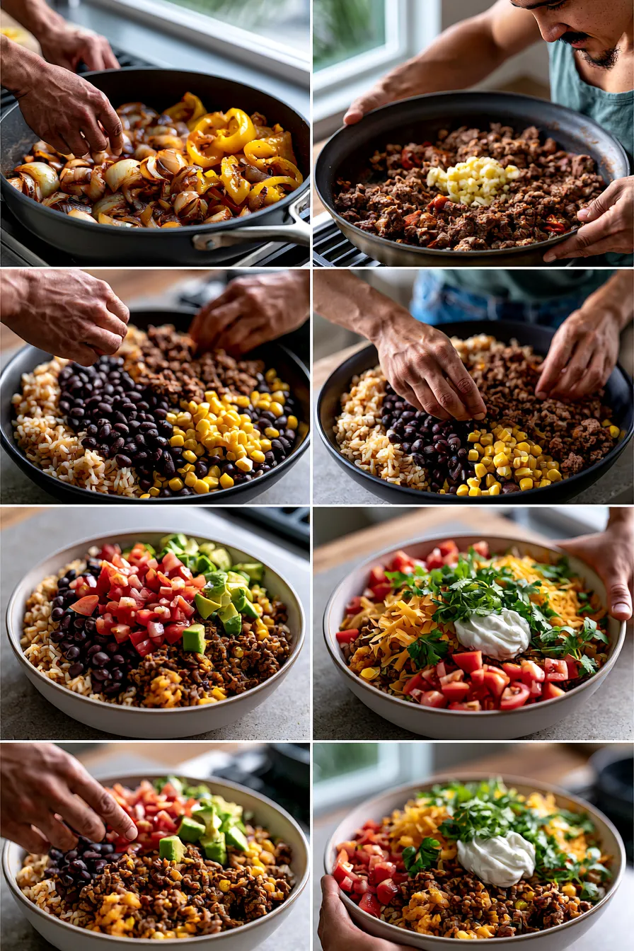 High Protein Beef Burrito Bowl