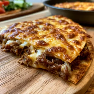 High-Protein Beef Ranch Quesadilla
