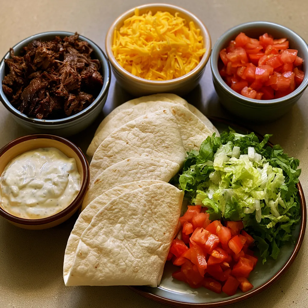 High-Protein Beef Ranch Quesadilla