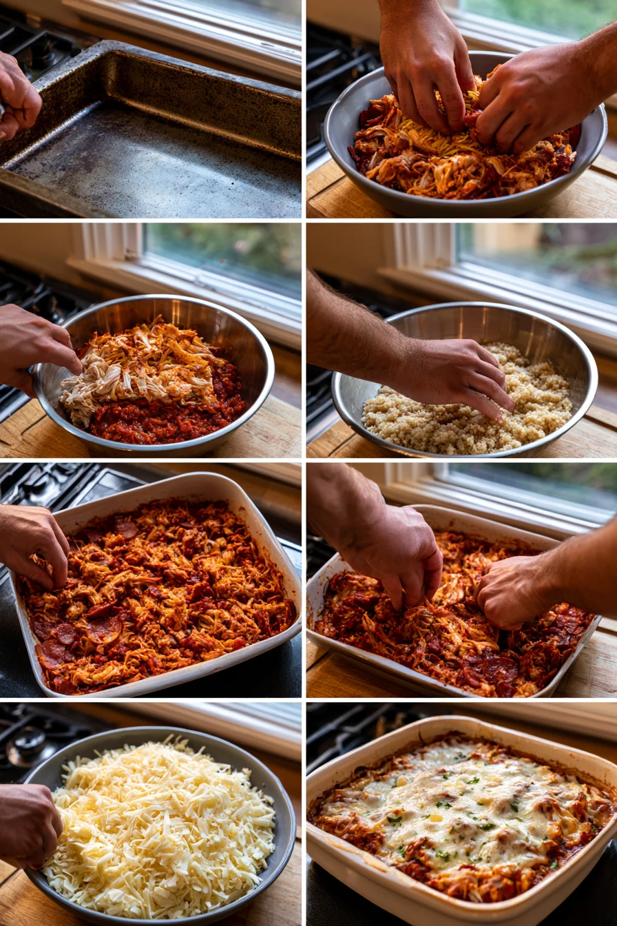 High Protein Casserole Chicken Parmesan