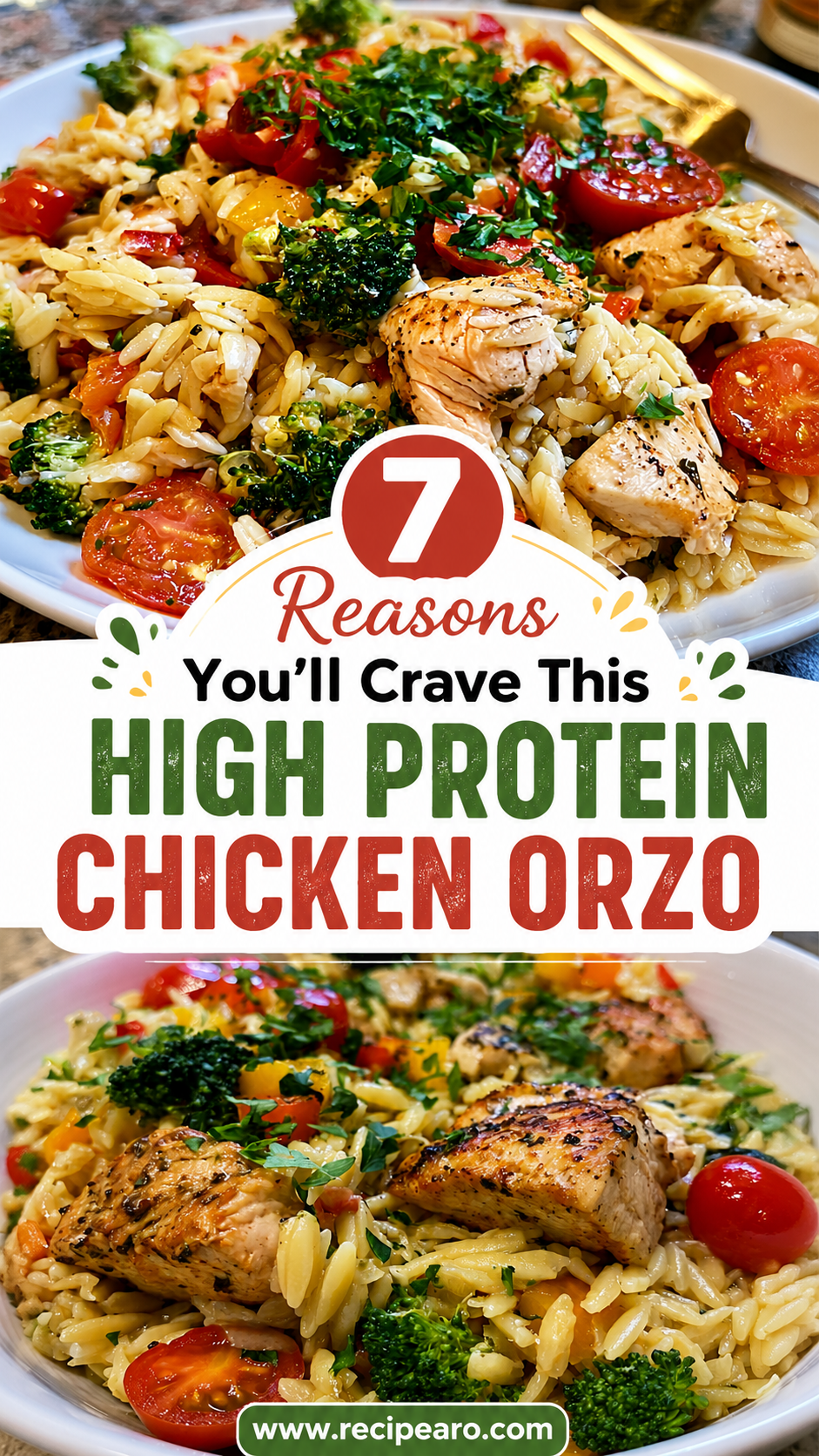 High Protein Chicken Orzo