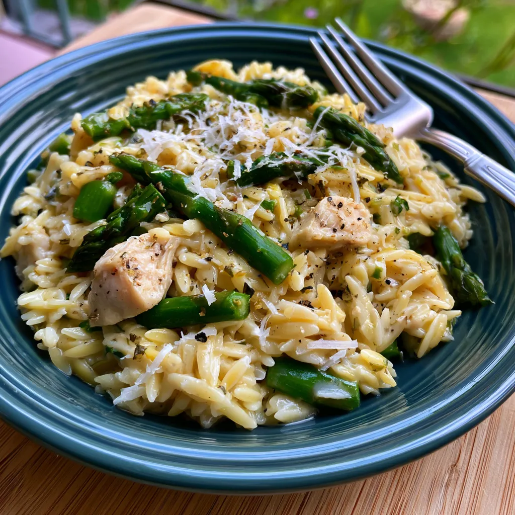 High Protein Chicken Orzo