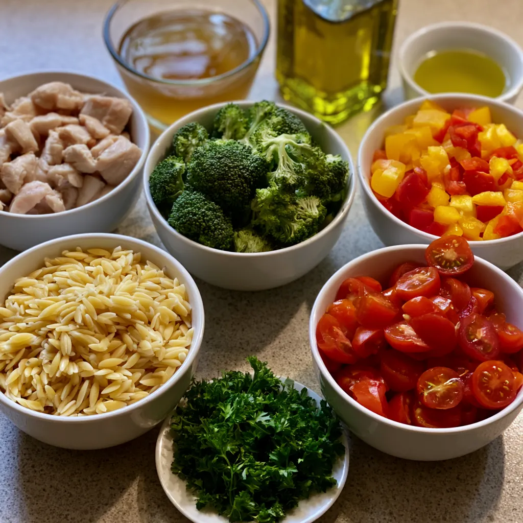 High Protein Chicken Orzo