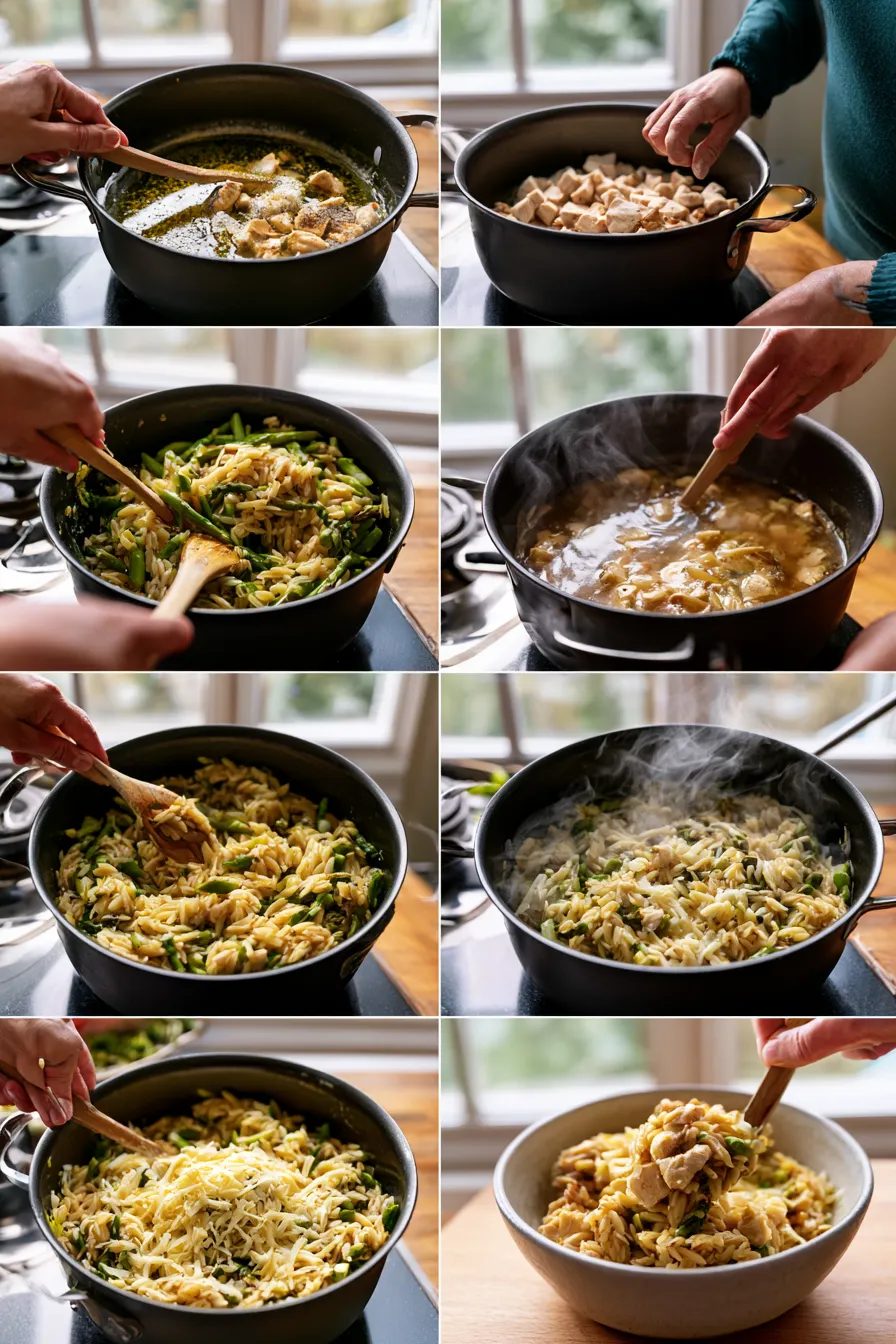 High Protein Chicken Orzo