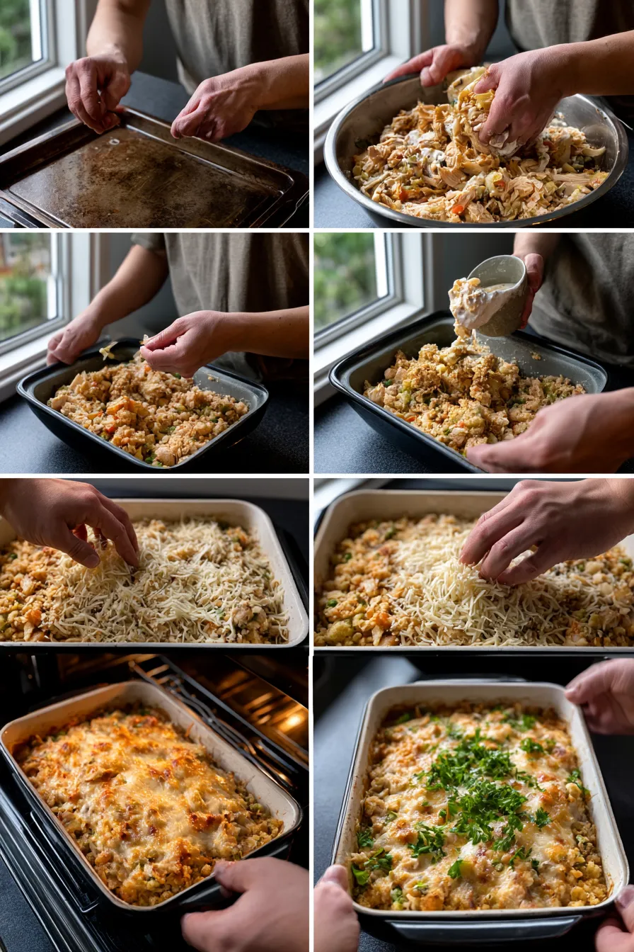 High Protein Crustless Chicken Pot Pie
