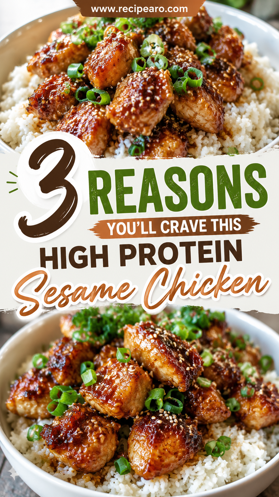 High Protein Sesame Chicken