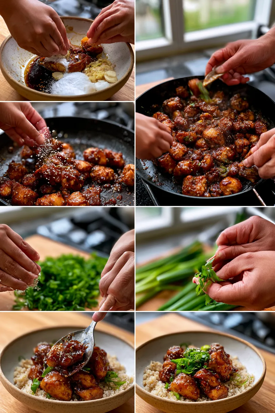 High Protein Sesame Chicken