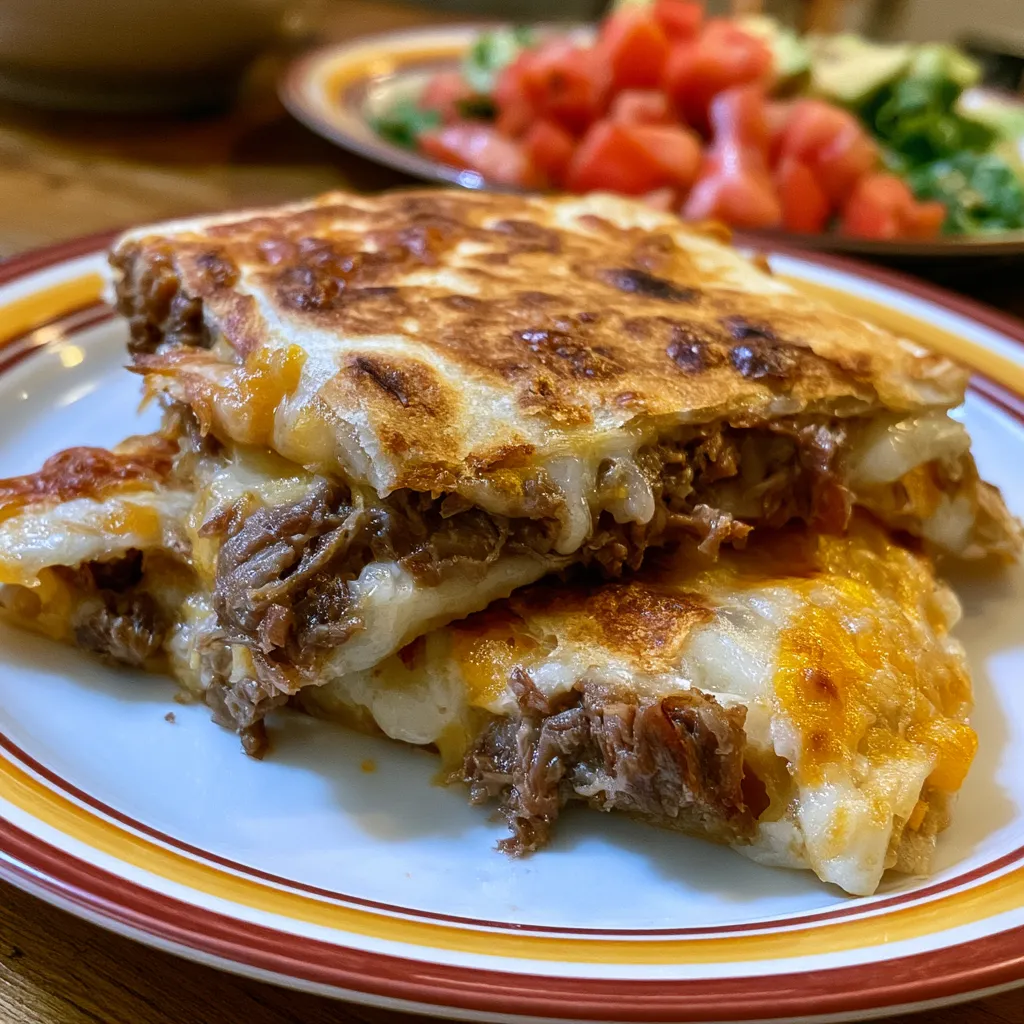 High-Protein Smoked Beef Ranch Quesadilla