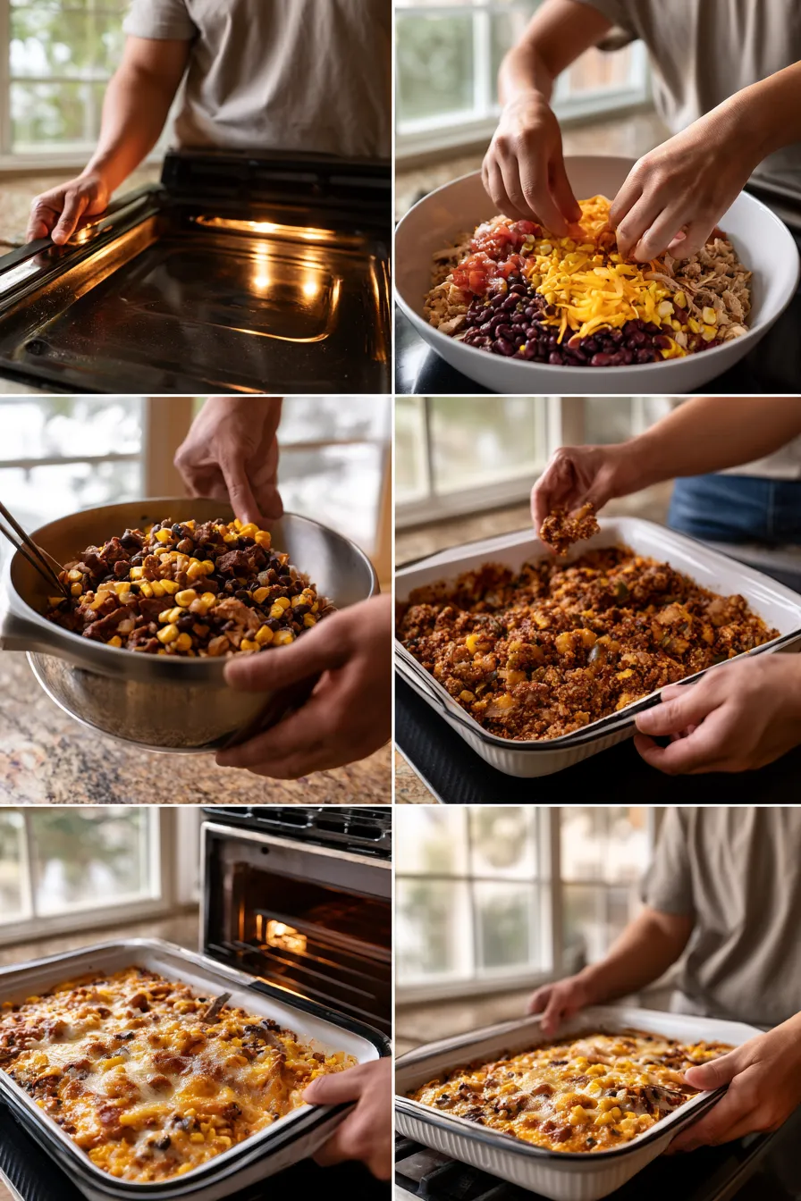 High Protein Southwest Chicken Casserole