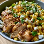 High-Protein Street Corn Chicken Bowls
