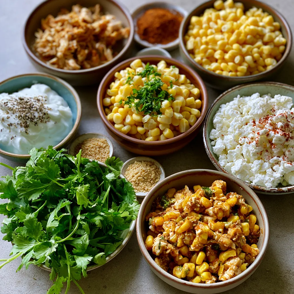 High-Protein Street Corn Chicken Bowls